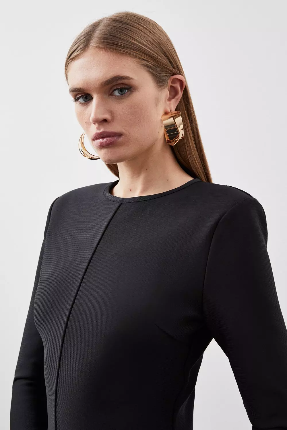 Figure Form Bandage Knit Mini Dress | Karen Millen