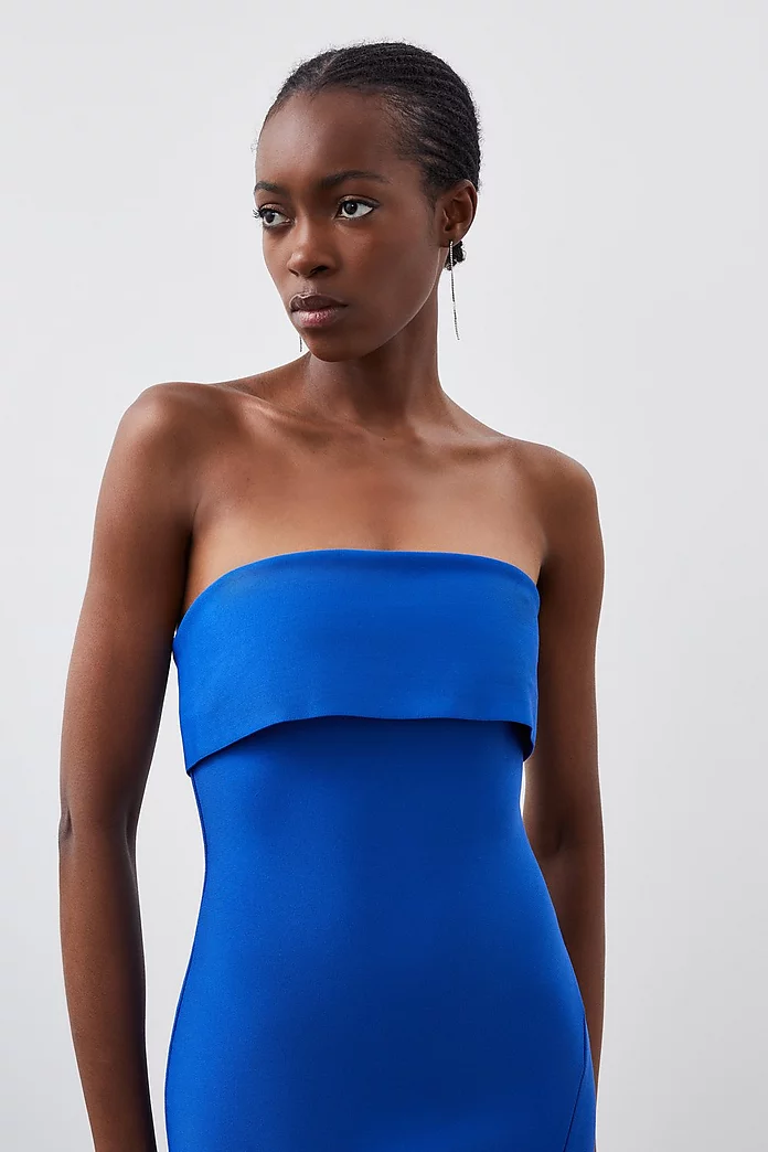 Figure Form Bandage Chain Strap Knit Midaxi Dress | Karen Millen Figure Form Bandage Chain Strap Knit Midaxi Dress | Karen Millen