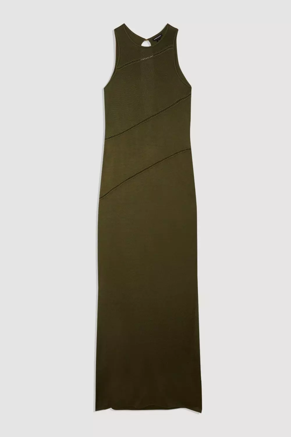 Slinky Viscose  Knit Seam Detail Maxi Dress alternative image