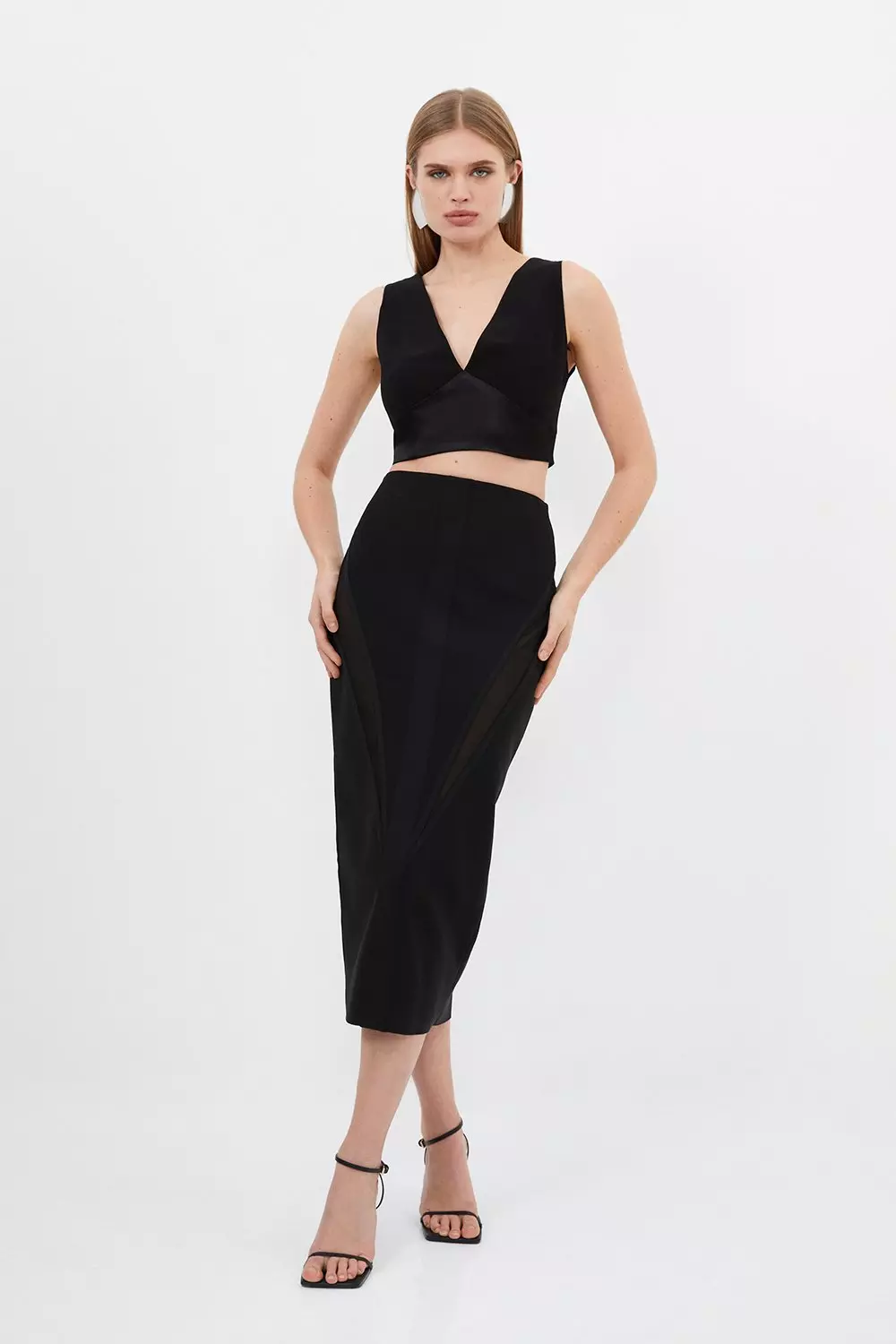 Bandage midi skirt and top best sale