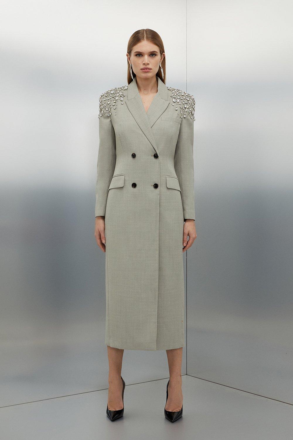 midi blazer dress