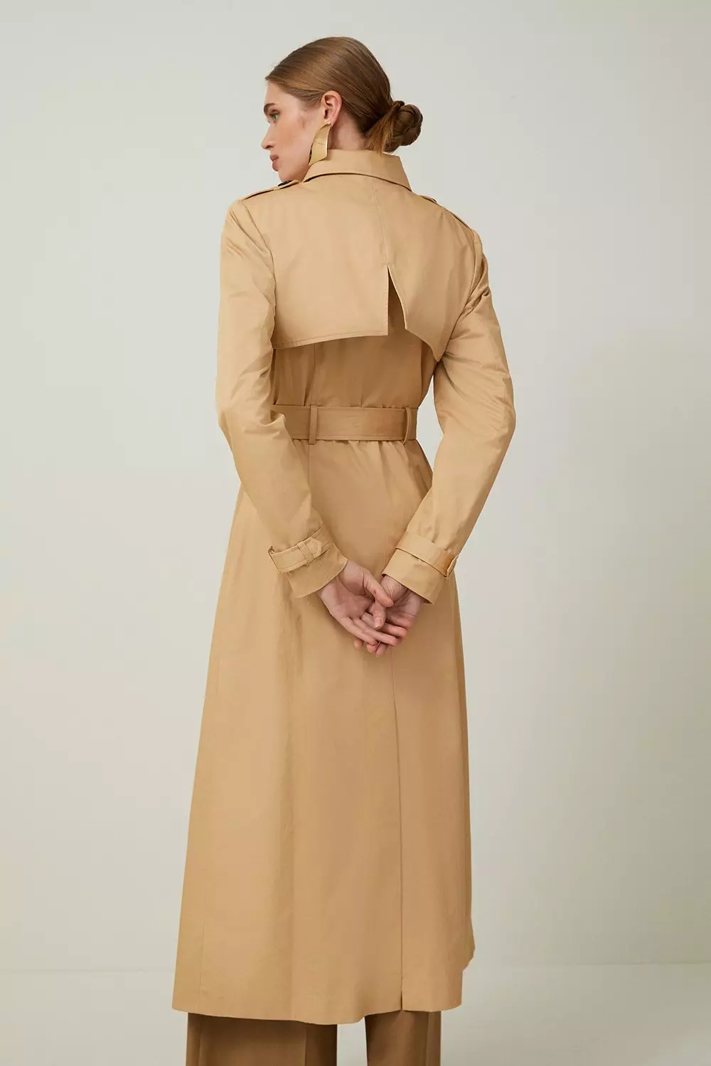 Karen millen beige coat best sale