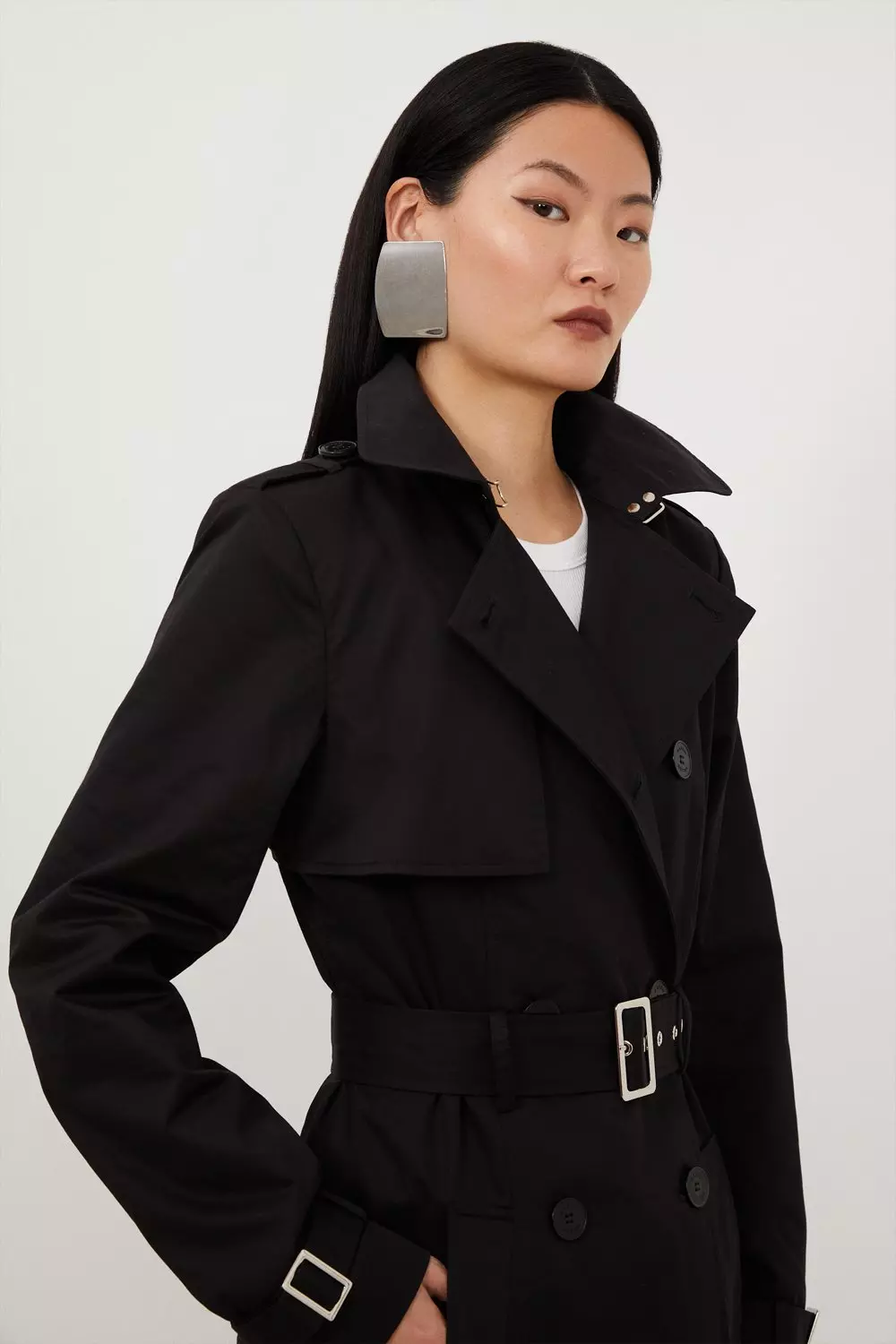 Karen millen classic trench coat best sale