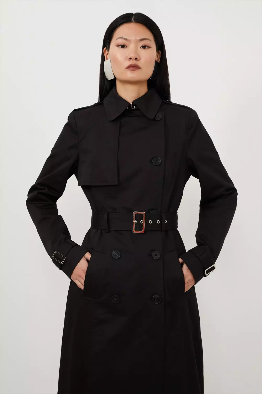 Tailored Classic Belted Trench Coat Karen Millen