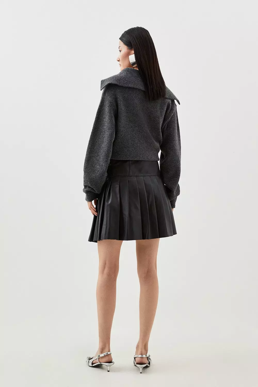 Pleated kilt mini skirt hotsell