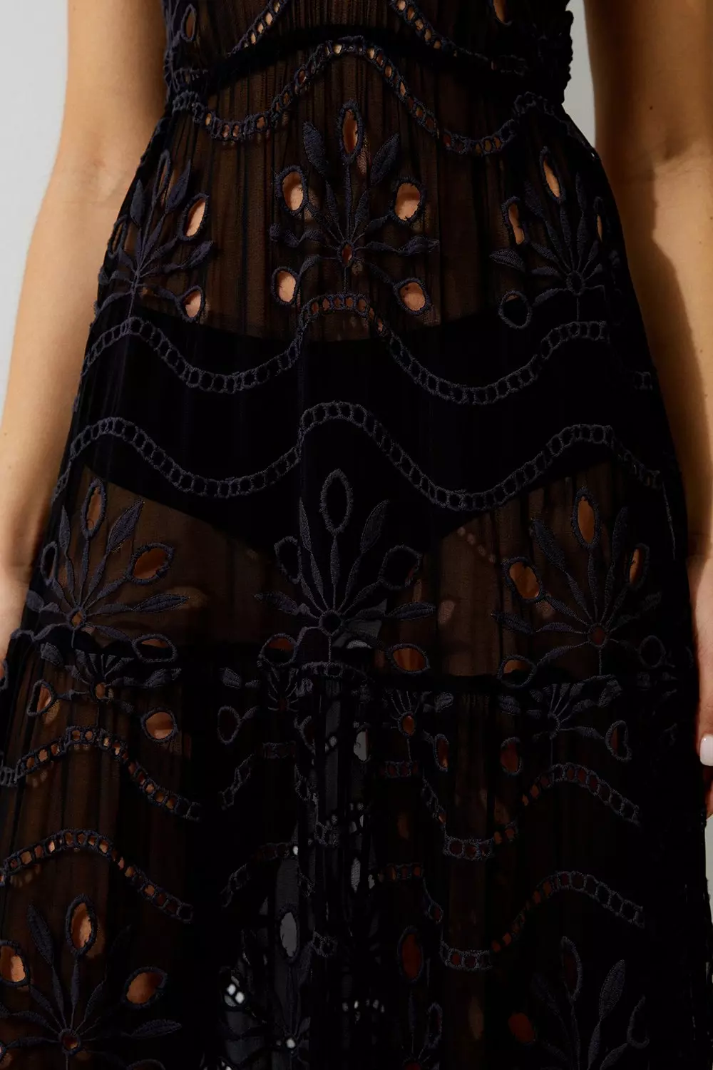【Karen Millen】ビーチクロシェマキシドレス Beach Crochet Maxi Dress | Karen Millen