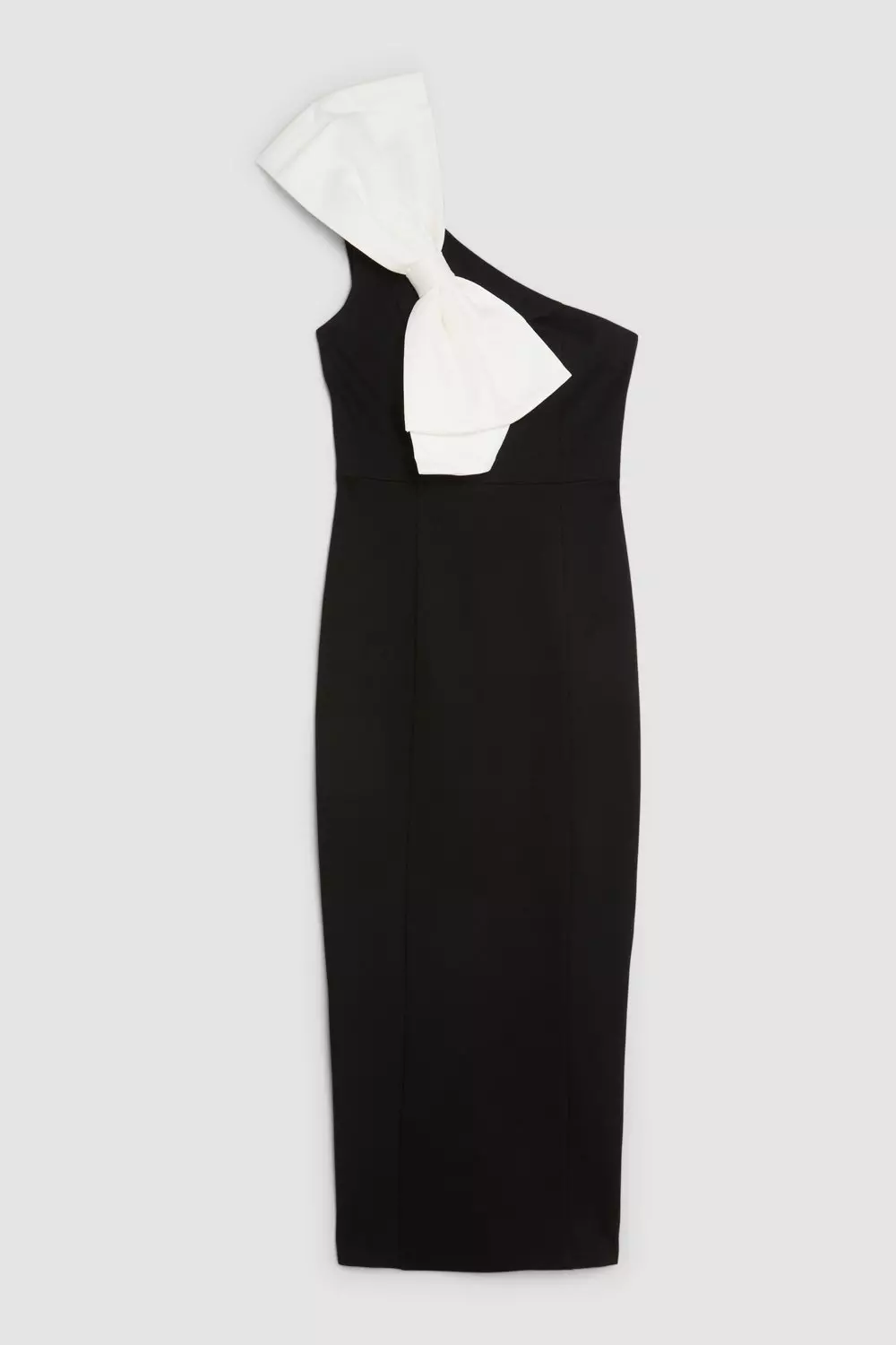 Jersey Ponte Bow Maxi Dress Karen Millen