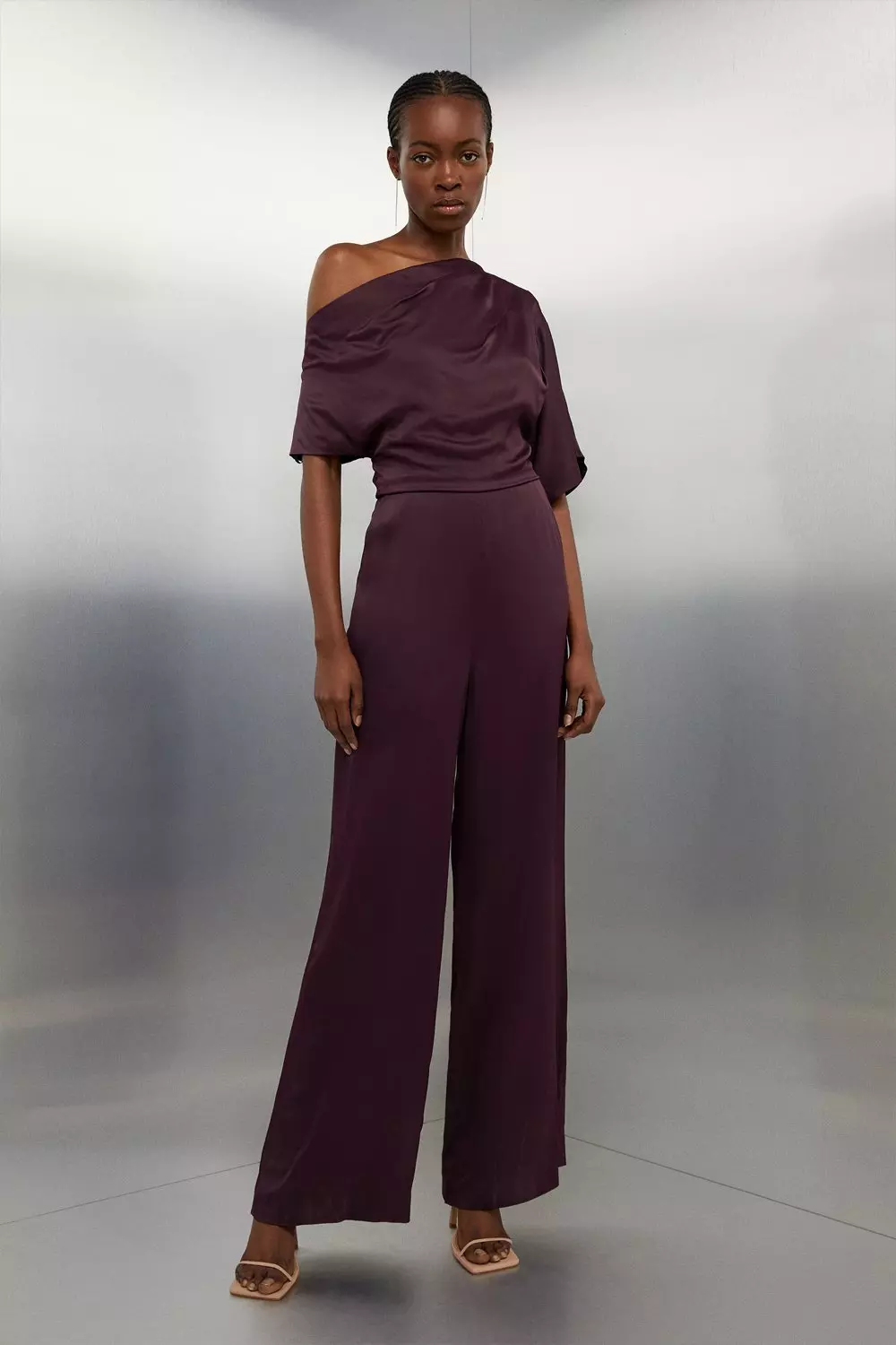 Karen millen purple jumpsuit on sale