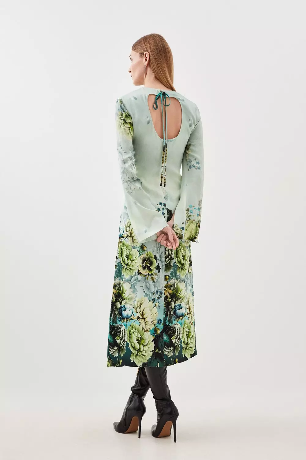 【Karen Millen】Garden Floral Twill Collared マキシ DRESS bkk24904_floral_xl?pdp.template