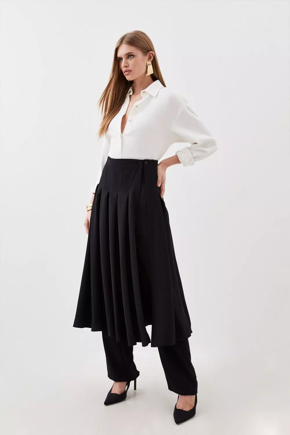 Pant skirt dress best sale