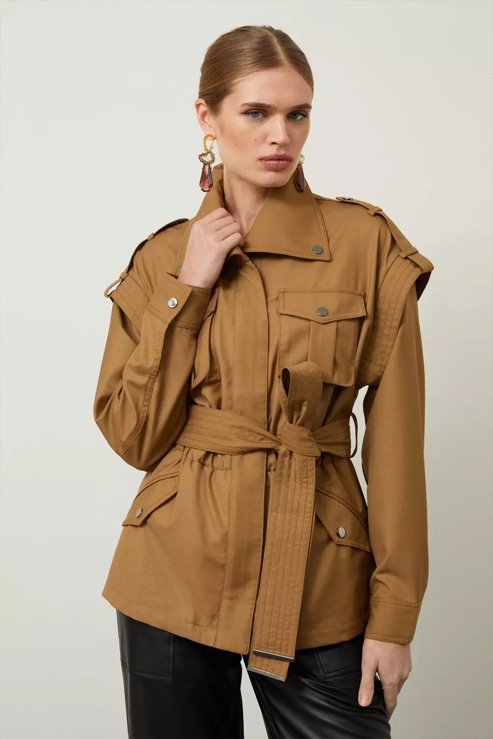 Karen millen parka hotsell