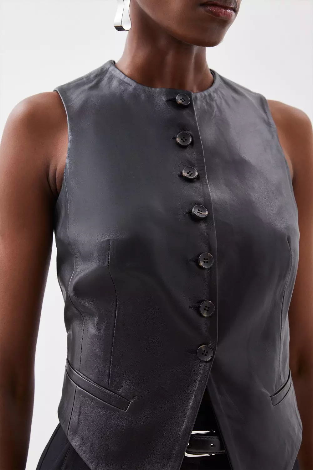美品★ LLIC BUTTON TAILORED VEST A.L.C. Leo Tailored Vest | Saks Fifth Avenue