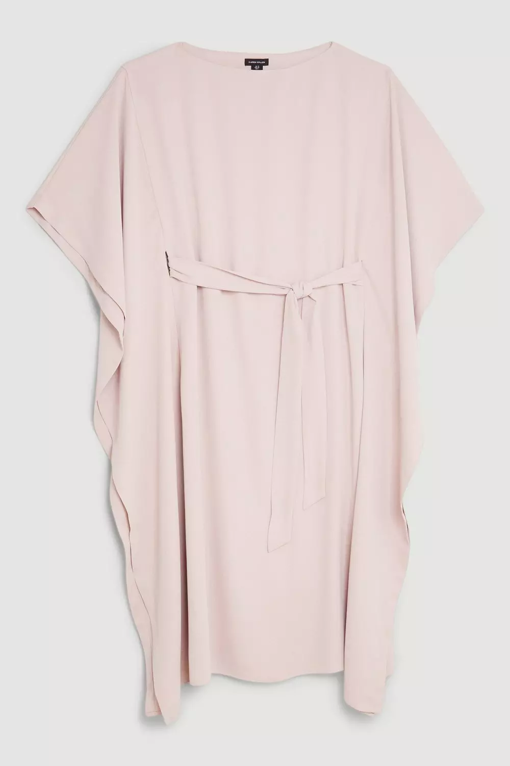 Tailored Premium Crepe Kaftan Style Belted Dress Karen Millen