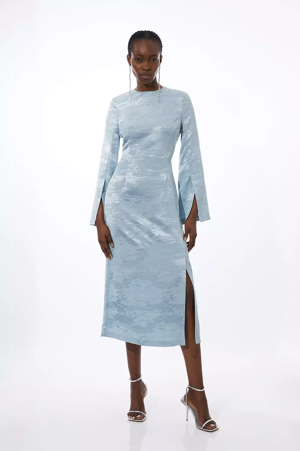 Karen millen jacquard dress deals
