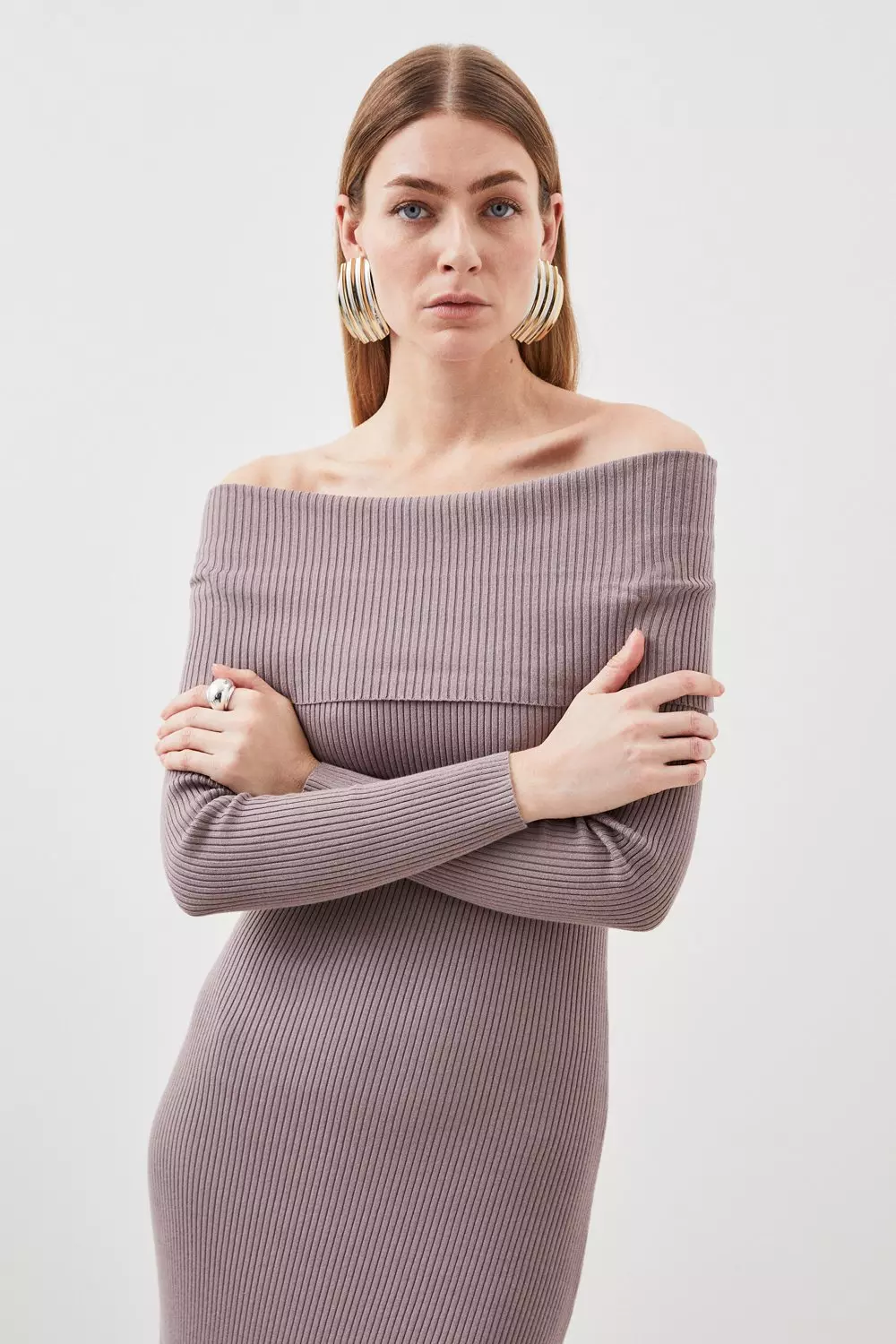 TODAYFUL (トゥデイフル）Uneck Knit Dress☆ 24秋冬.【12420312