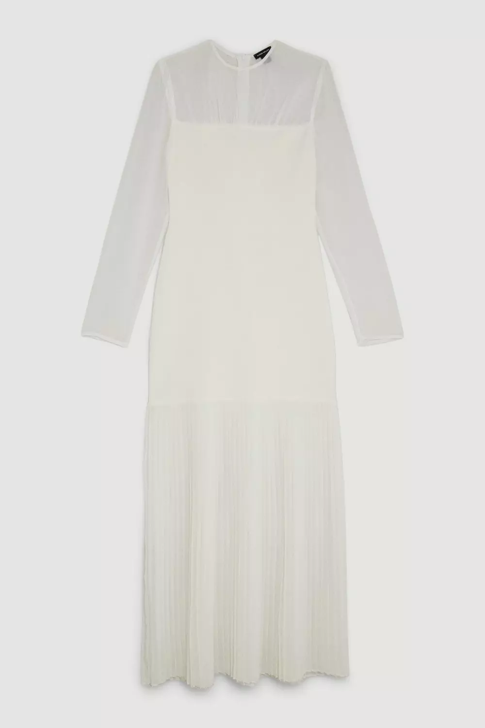 Bandage Figure Form Woven Mix Knit Dress | Karen Millen