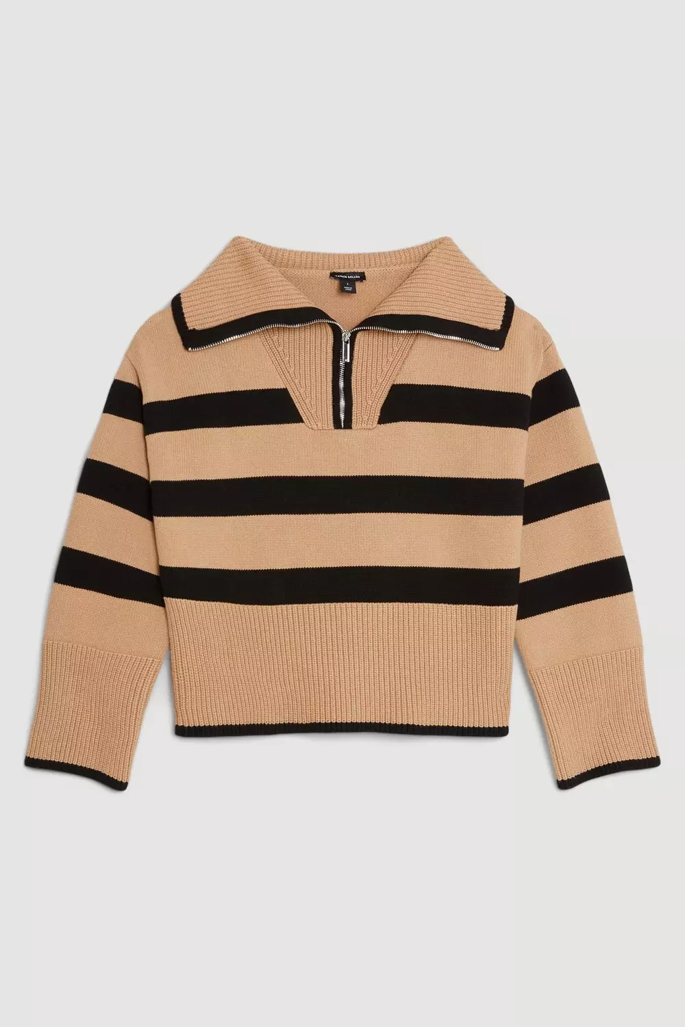 【HI FI FNK】Seli Striped Collar Knit HI FI FNK(ハイファイファンク) - セリボーダー襟付きニット