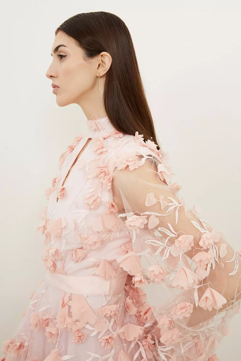 【美品】アリソンブラウン　 COTTON FLOWER MINI DRESS Cotton Flower Mini Dress（ミニワンピース）｜ALLISON BROWN