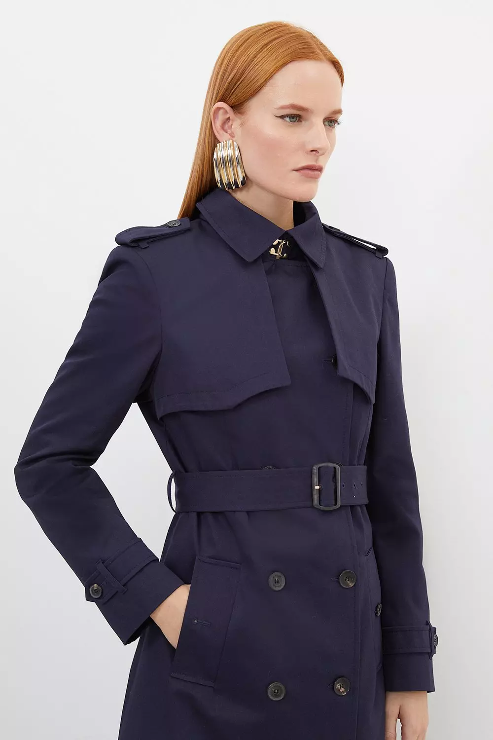 Karen millen classic trench coat best sale