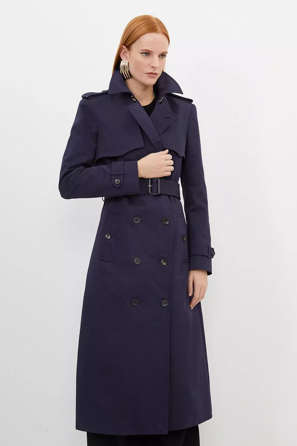 Tailored Belted Trench Coat Karen Millen