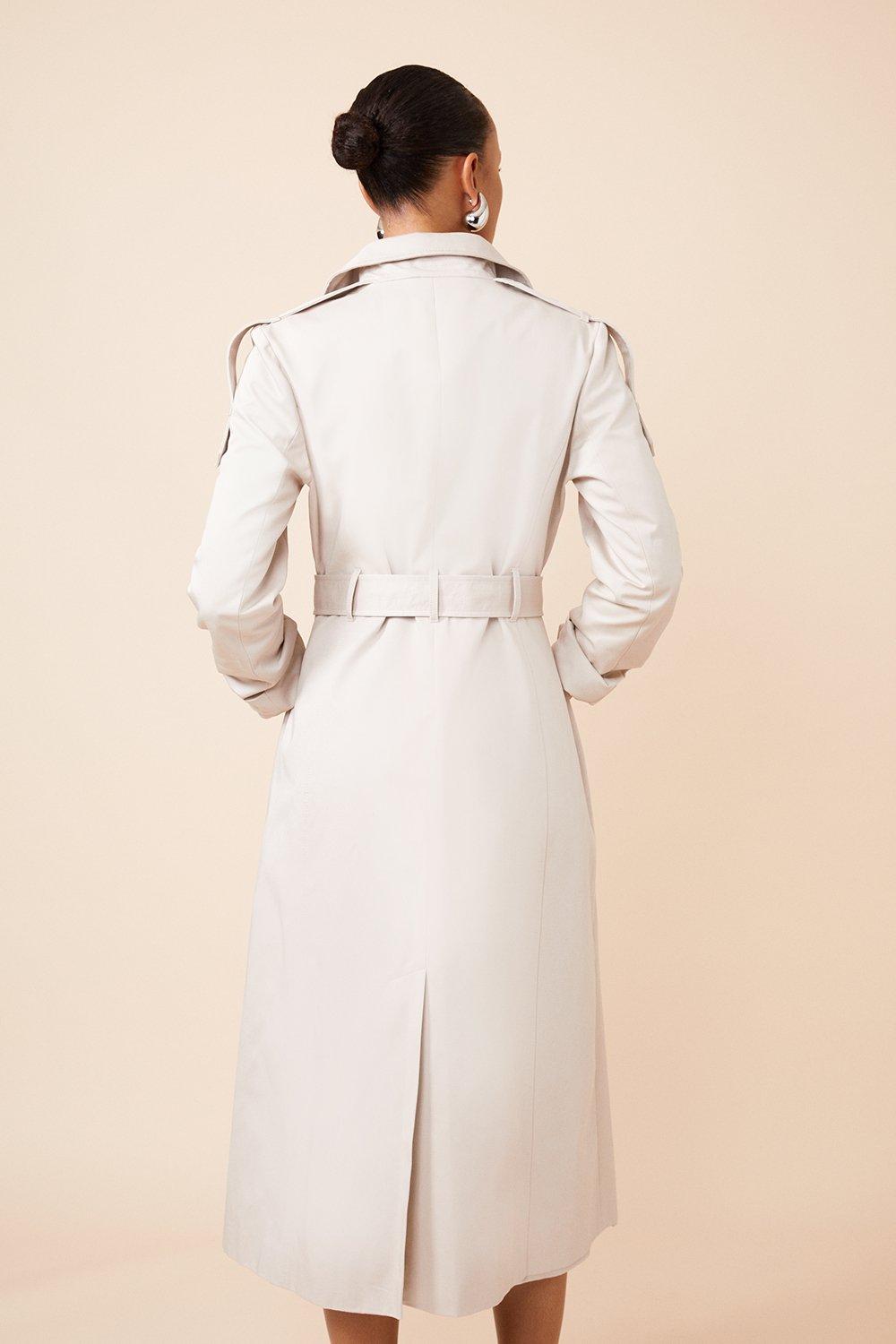 ジャケット・アウター Big Collar Belted Maxi Coat Big Collar Belted Maxi Coat