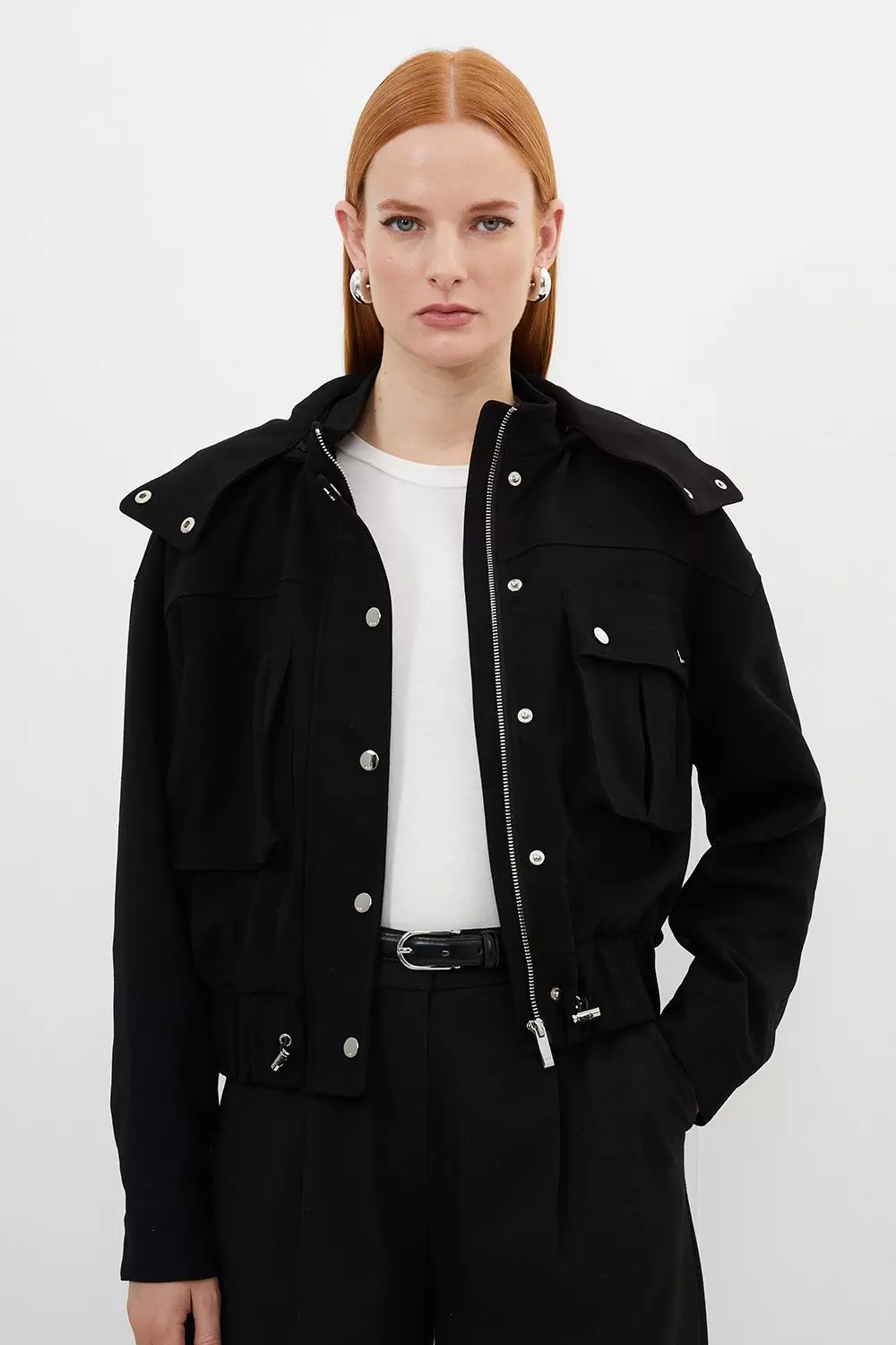 Karen millen parka hotsell