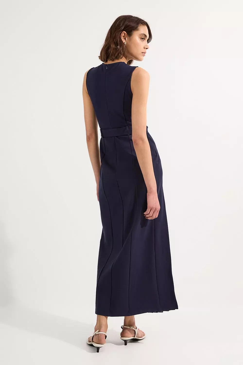 ワンピース A FERRETTI Women Mid Skirts A04041614 0370 BLUE Printed twill dress, light blue | Marina Rinaldi