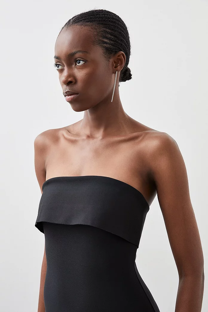 Figure Form Bandage Knit Chain Strap Mini Dress | Karen Millen Figure Form Bandage Knit Chain Strap Mini Dress | Karen Millen