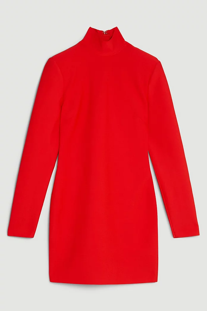 Figure Form Bandage Knit Mini Dress | Karen Millen Figure Form Bandage Knit Mini Dress | Karen Millen
