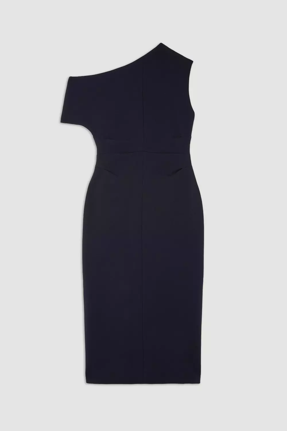 Compact Stretch Drop Shoulder Tailored Midi Dress | Karen Millen