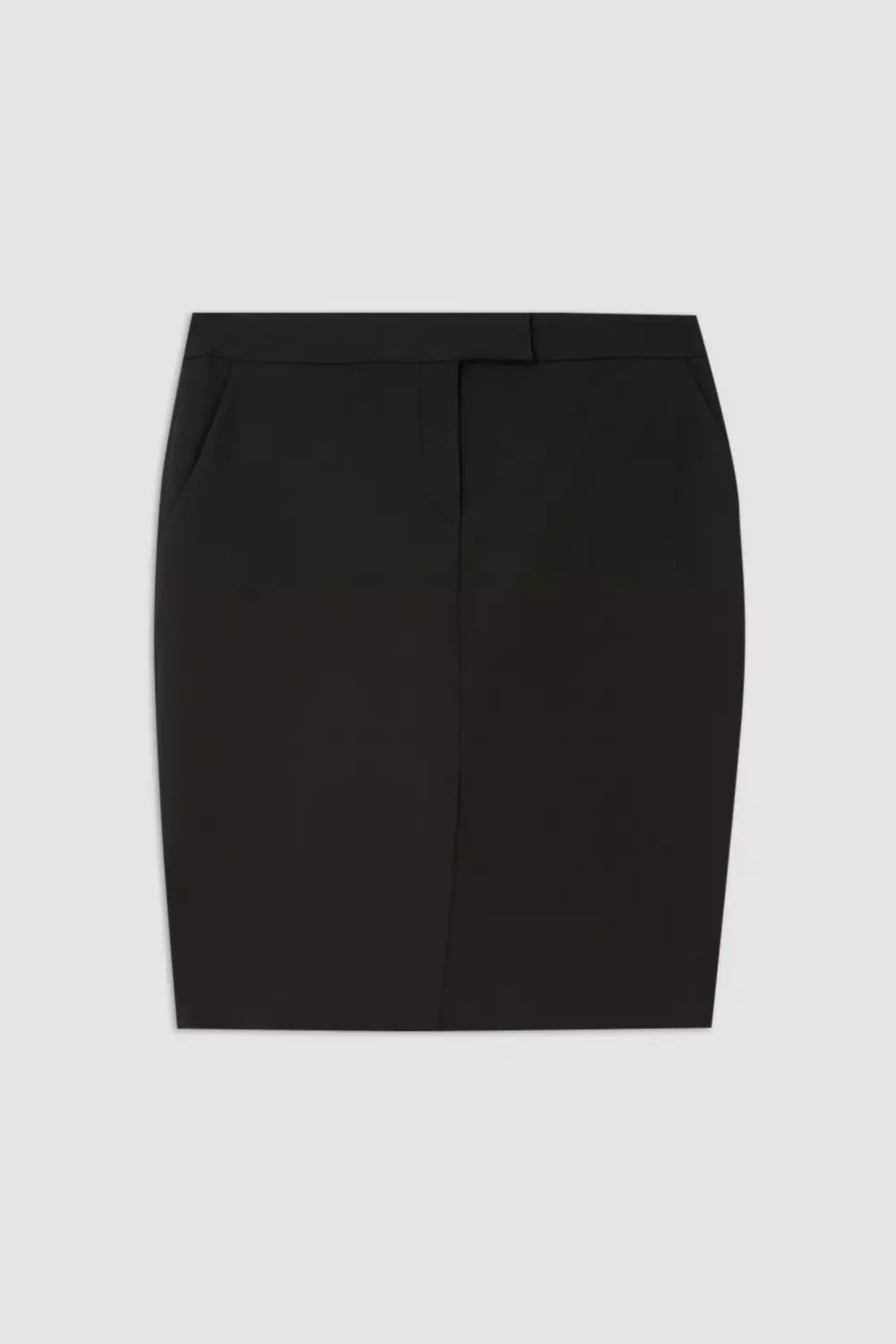 Compact Stretch Tailored Pencil Mini Skirt alternative image