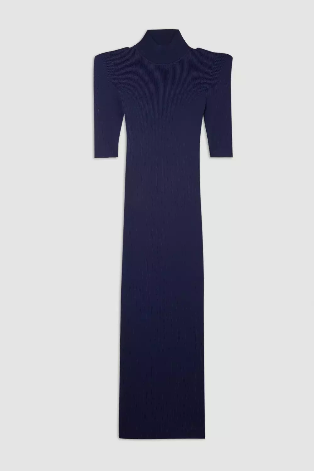 【Karen Millen】Wool Look Blouson Sleeve Midaxi Knit Dress bkk20467_black_xl?$