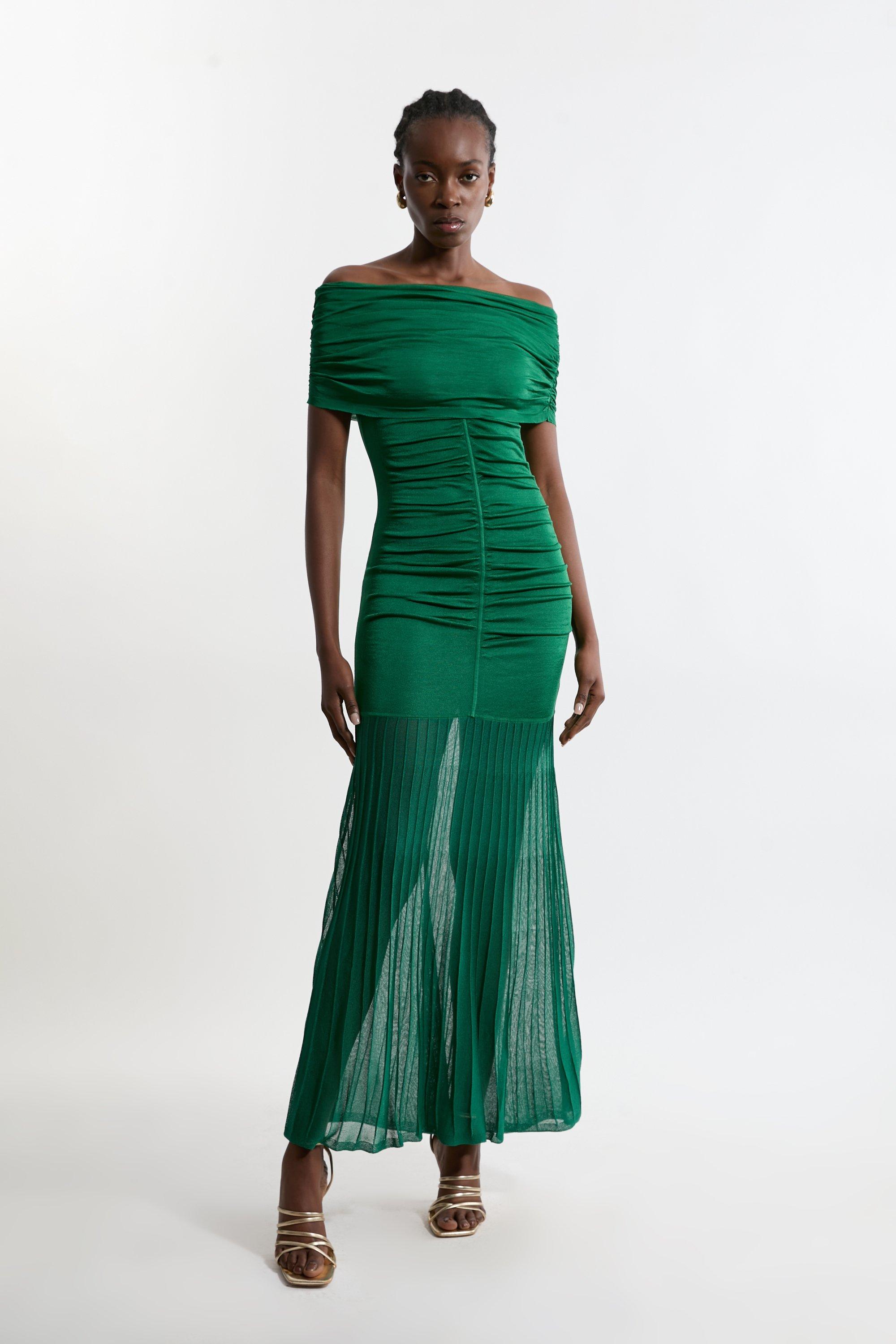 Dark Green Wedding Guest Dresses Karen Millen