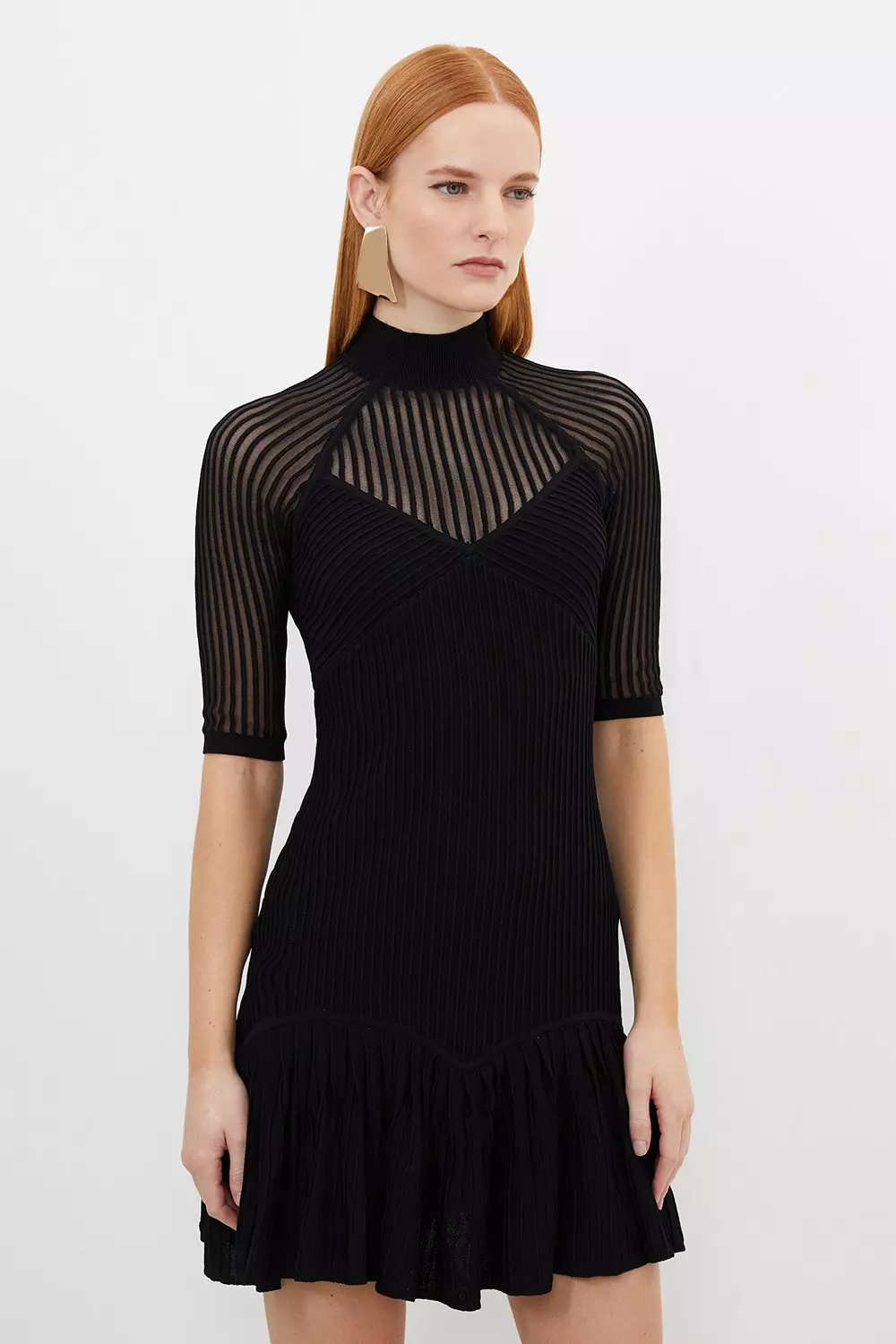 Karen millen little black dress best sale