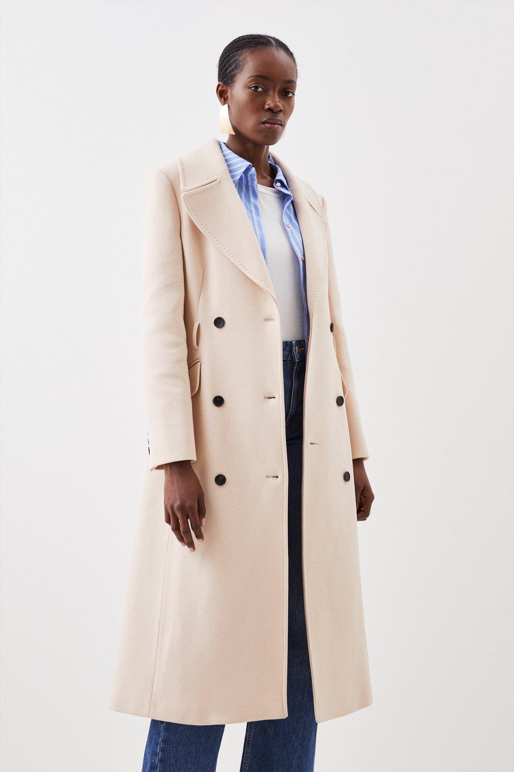 Karen millen beige coat hotsell