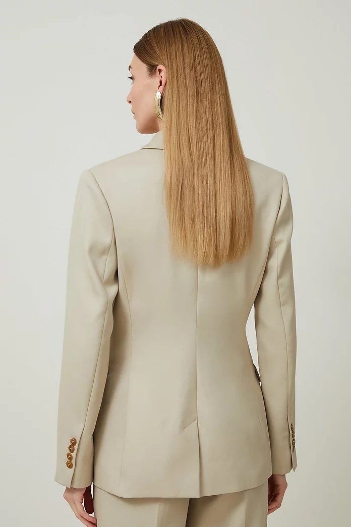Tailored Wool Blend Double Breasted Blazer | Karen Millen Tailored Wool Blend Double Breasted Blazer | Karen Millen