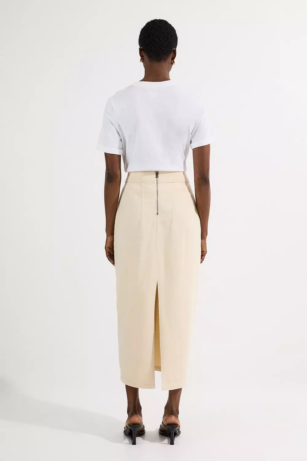 スカート COURREGES COTTON DENIM MIDI SKIRT Denim midi skirt Courreges for women - buy in the official