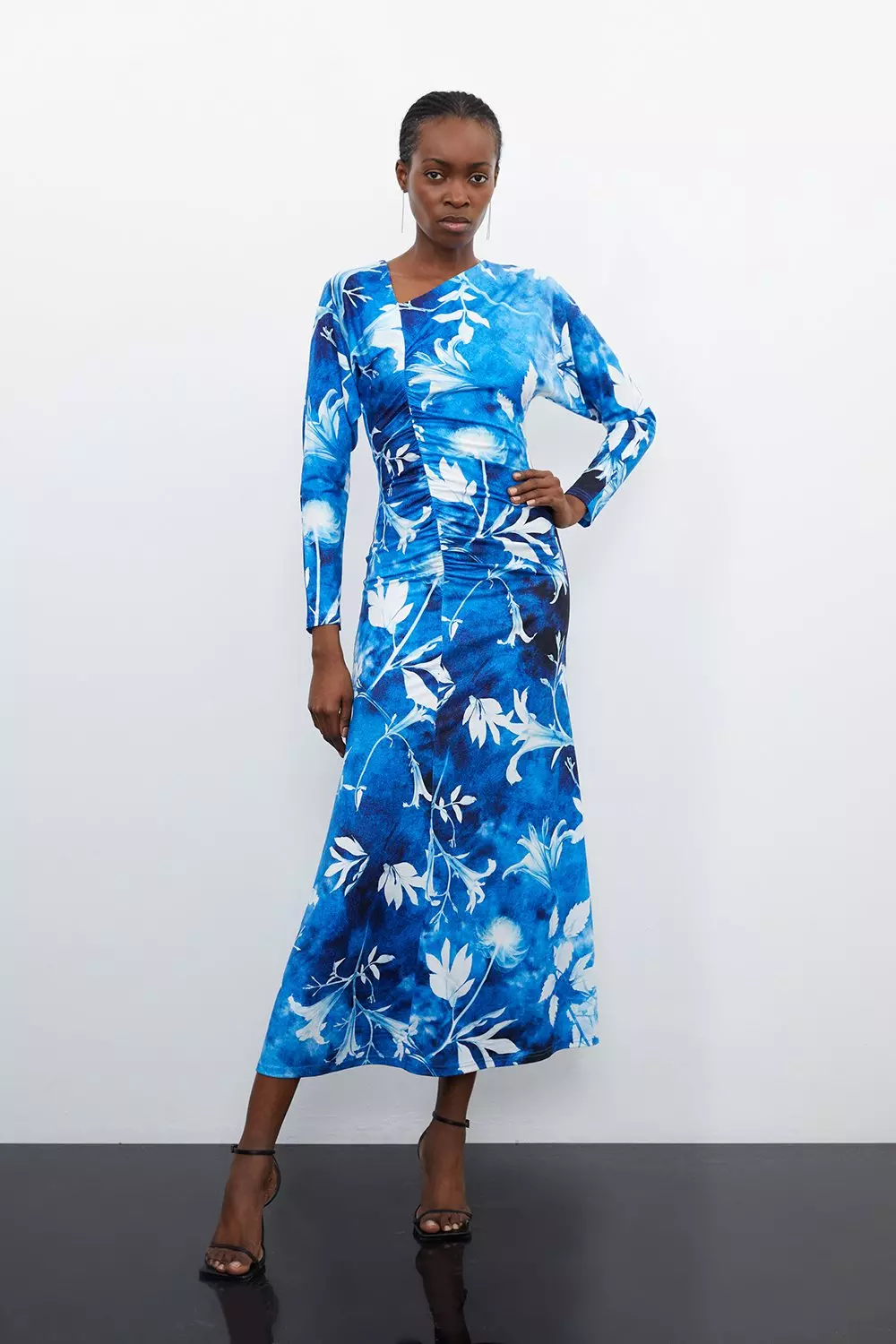 Karen millen wrap effect dress online