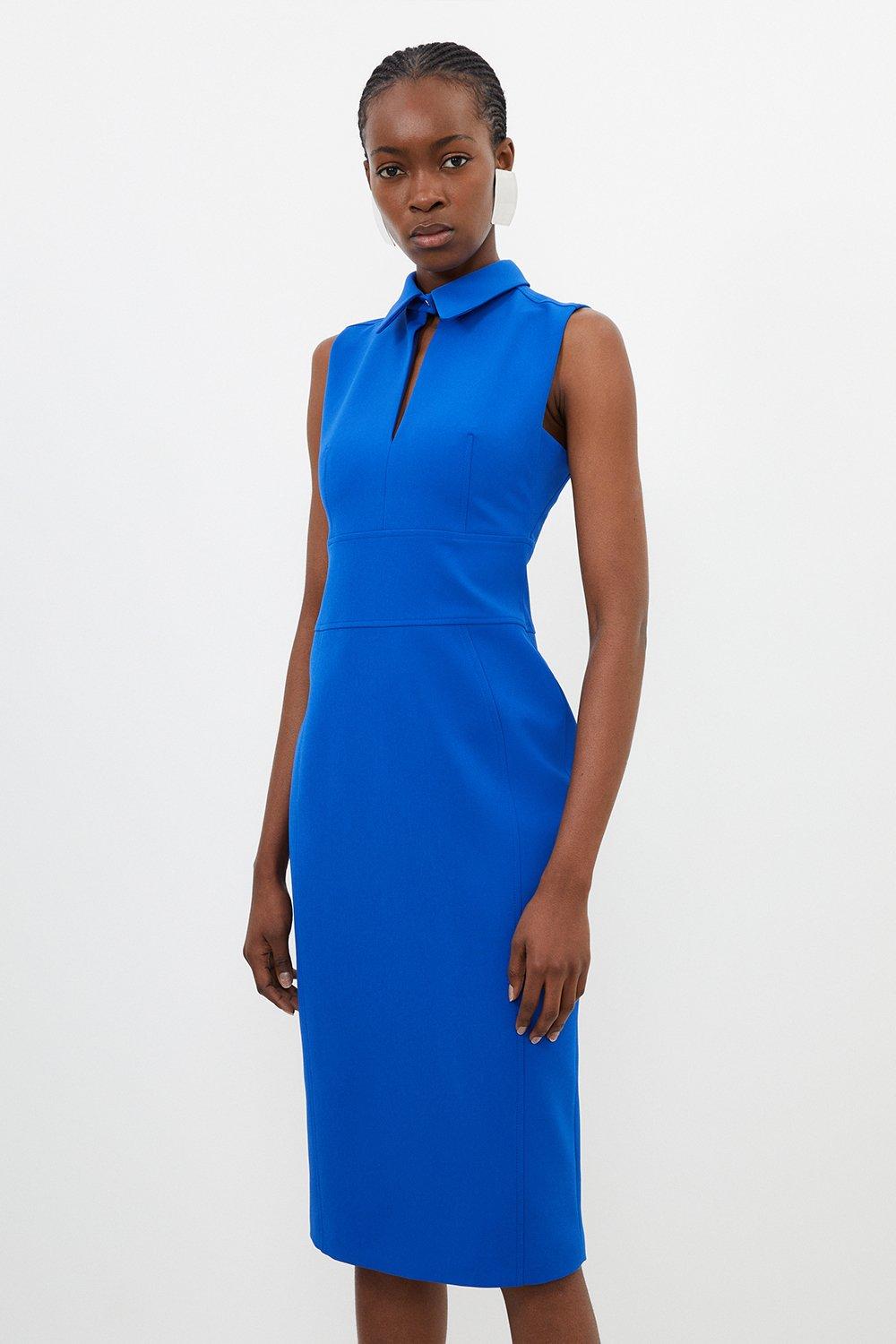 Cobalt blue bandage dress hotsell