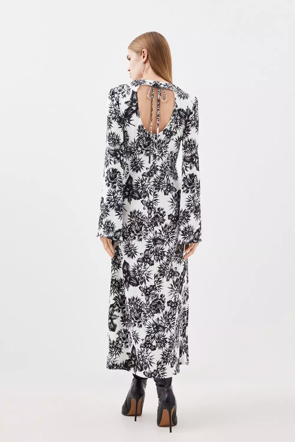 ワンピース VISCOSE MIDI DRESS 3c27eaa6a8732466820e8ccc781d17