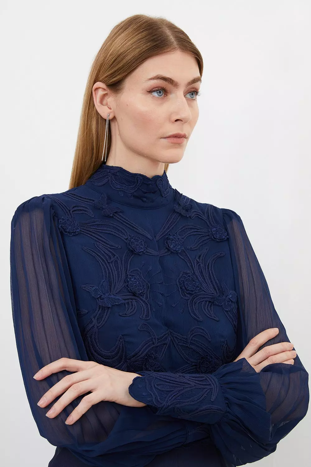 ànuke online store（アンヌーク） / Vneck Lace BlouseVneck