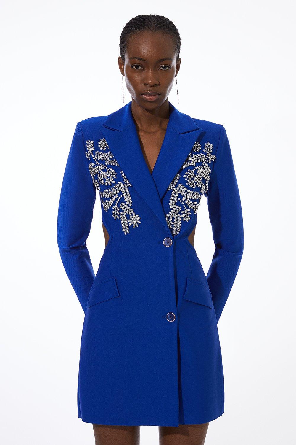 Blue Blazer Dresses | Karen Millen US