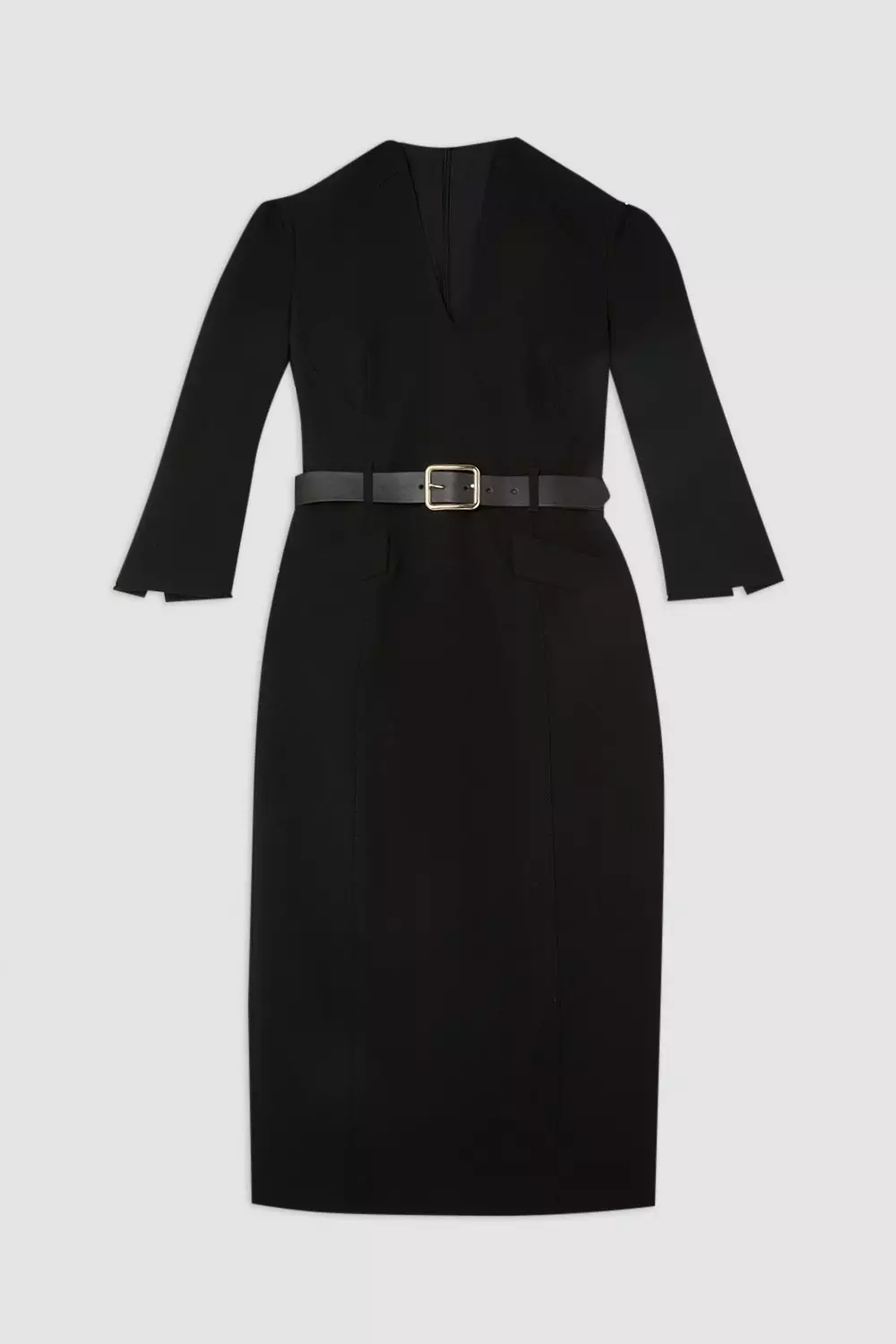 Karen millen forever belted sheath dress hotsell