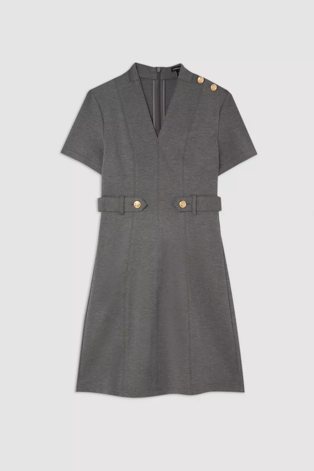 Ponte Belted Jersey Mini Dress Karen Millen