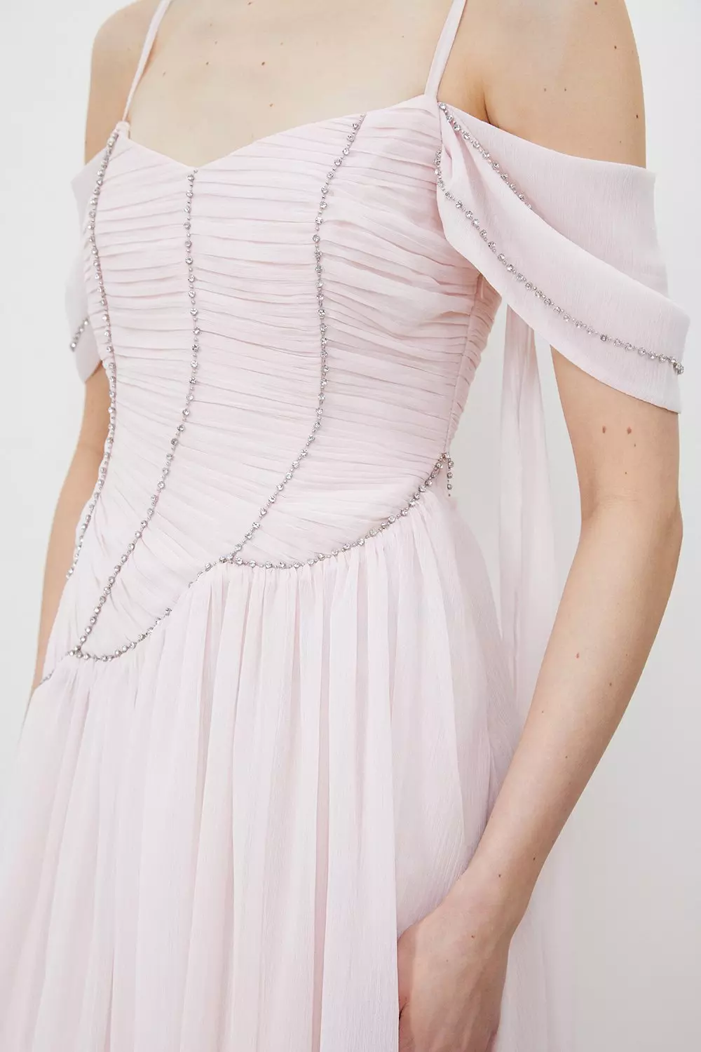 Cold shoulder petite maxi dress store