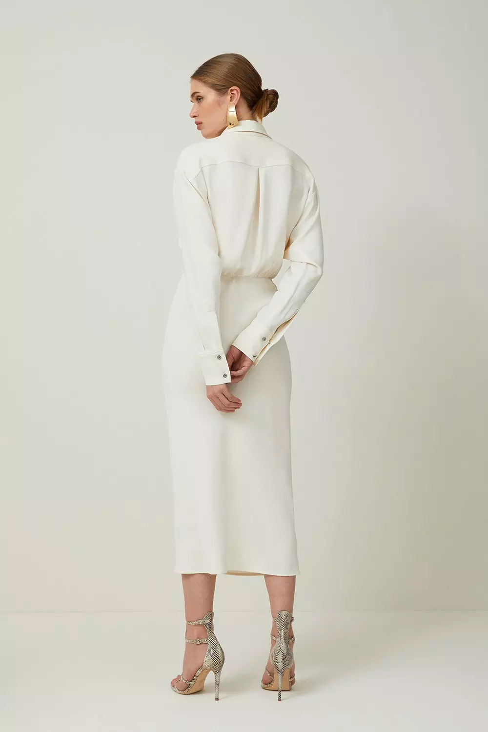 Karen millen white shirt dress best sale