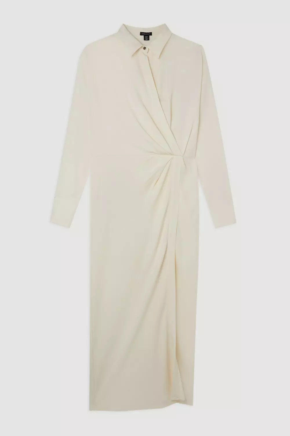 り*ん様 vienne volume sleeve shirts dress Poplin Balloon Sleeve Woven Shirt Dress | Karen Millen