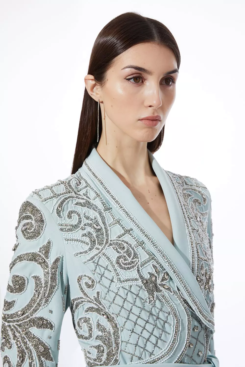 KAREN MILLEN* クリスタル装飾 キャディ ノースリーブ ブレザー bkk16552_mint_xl?$