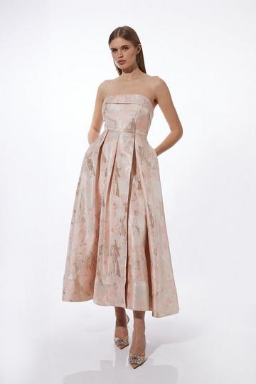 Prom Woven Maxi Dress blush