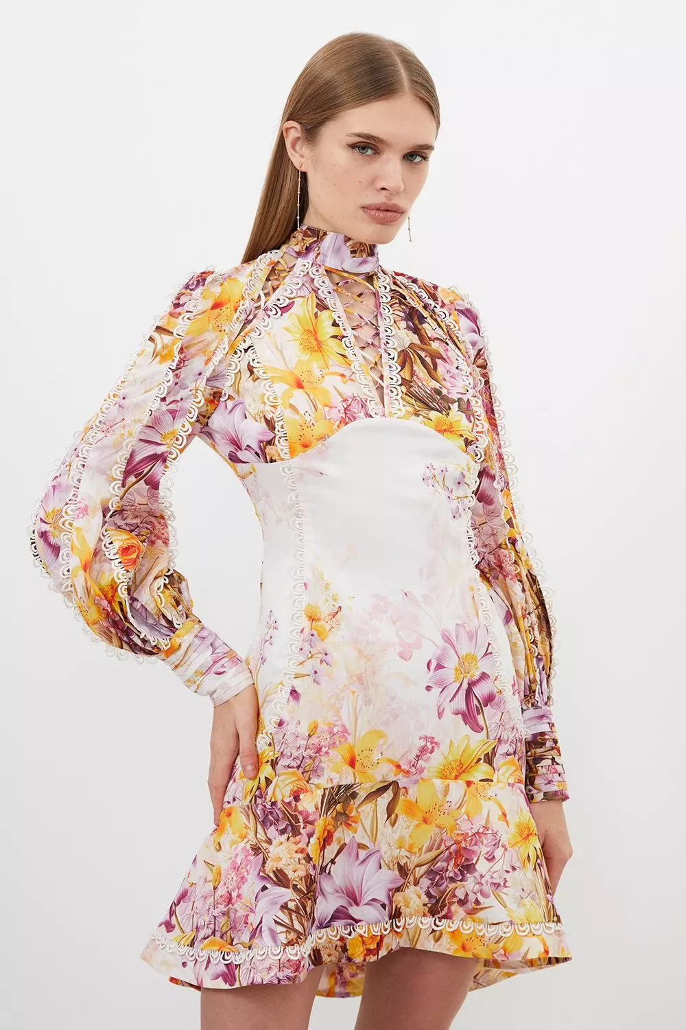 Karen millen flower dress hotsell